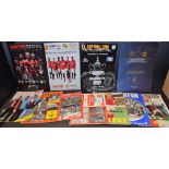 Football Programmes - Manchester United programmes, home and away, including foreign tours,