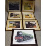 Pictures and Prints - Railway Interest - a set of five Western Steam Locomotives,