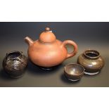 Oriental Ceramics - a Chinese black glazed,