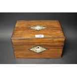 A 19th century mother of pearl and marquetry inlaid lady's workbox