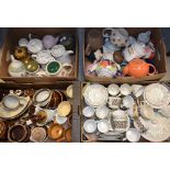 Ceramics - teapots, assorted, Denby, Staffordshire; cups and saucers, domestic and kitchenalia,