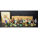 Franklin Mint Cries of London Toby jugs, Milk! Fresh and Sweet!, Pennies For The Monk!,