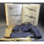 Militaria - a Royal Army Corps of Signals beret; a forage cap; gloves; tie; book,