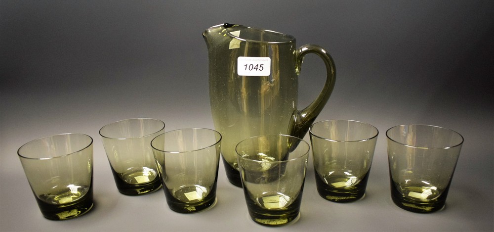 Glassware - a Holmeguard style lemonade set,