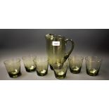 Glassware - a Holmeguard style lemonade set,