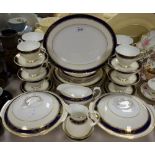 A Royal Grafton Viceroy part dinner and tea service including plates, vegetable dishes, sauce boat,