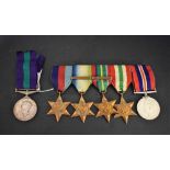 Medals, WW2, Military Police, group of six, 1939 - 1945 Star,