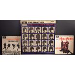 Vinyl Records - The Beatles, A Hard Days Night, album, first pressing, Chubby type label text,