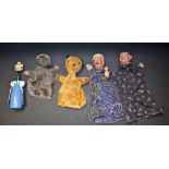 Toys and Juvenalia - a pair of early 20th century glove puppets, Punch and Judy,