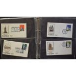 Stamps - GB first day covers in album,