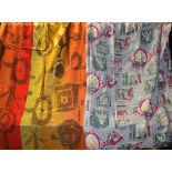 Textiles - retro fabrics; 1950's curtains;