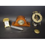 A French Bayard, Duverdrey & Bloquel, brass carriage timepiece,