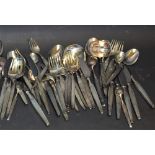 A vintage 1960's silver plated Savoy pattern cutlery set for twelve designed by Henning Seidelin