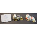 A Royal Crown Derby paperweight, Harbour Seal, limited edition 4115/4500, certificate,