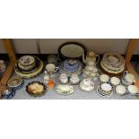 Ceramics - a Foley China coffee set for six; a Copeland Spode Hamilton pattern tea set for four;