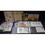 Stamps - large box of stamp material, albums, loose FDC,