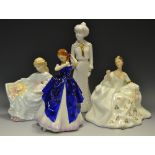 A Royal Doulton figure Laura HN3136; A Coalport figure Summer Daydream Doultyon My Love;