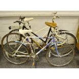 A lady's Raleigh Romana touring bicycle, c.1980, cream; a Dawes Windsor touring bicycle, c.