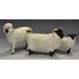 A Beswick Blackface Ewe and Lamb;