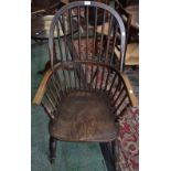 A 19th century style Windsor elbow chair