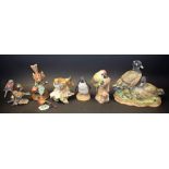 Ceramics - Birds - a John Aynsley model, Adelie Penguin; others, Capodimonte, Beswick,