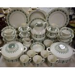 A Royal Doulton Tapestry part dinner and tea service, comprising tea and coffee cups and saucers,