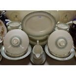 A Royal Doulton Berkshire pattern dinner service comprising dinner plates, salad plates,