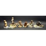 Ceramics - a Royal Doulton Wildlife Collection model, Otter, DA7; others, Wedgwood, Aynsley,