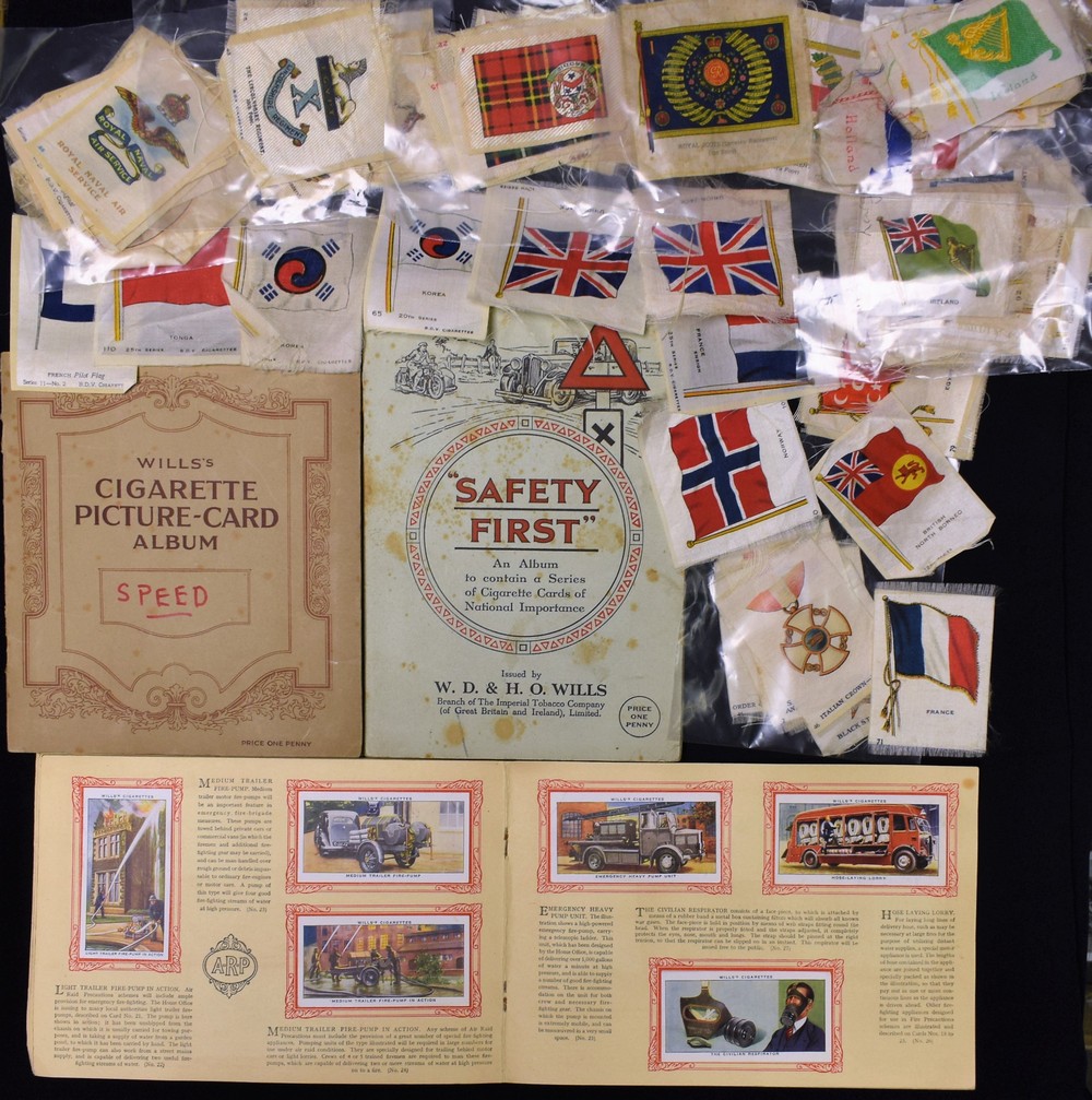 Cigarette Silks and Cards - Territorial Badges; Regimental Badges; Flags of the World; others,