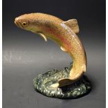 A Beswick study of a leaping Rainbow Trout, no.