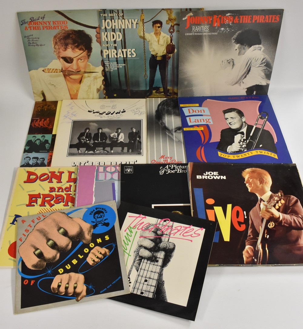 12" Vinyl LPs mainly British Rock 'n' Roll including Johnny Kidd & The Pirates (inc.