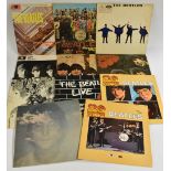 12" Vinyl LPs The Beatles: Sgt Pepper (1st pressing), Please Please Me (1980 reissue), Help!,