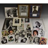 Autographed photographic images and others, comedy and humour to include Eric Idle, Warren Mitchell,