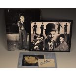 Charlie Chaplin - a small signed piece;