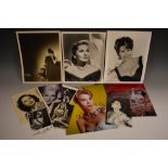 Female screen icons - signed on photographic images and others: Gypsy Rose Lee; Bettie Page;