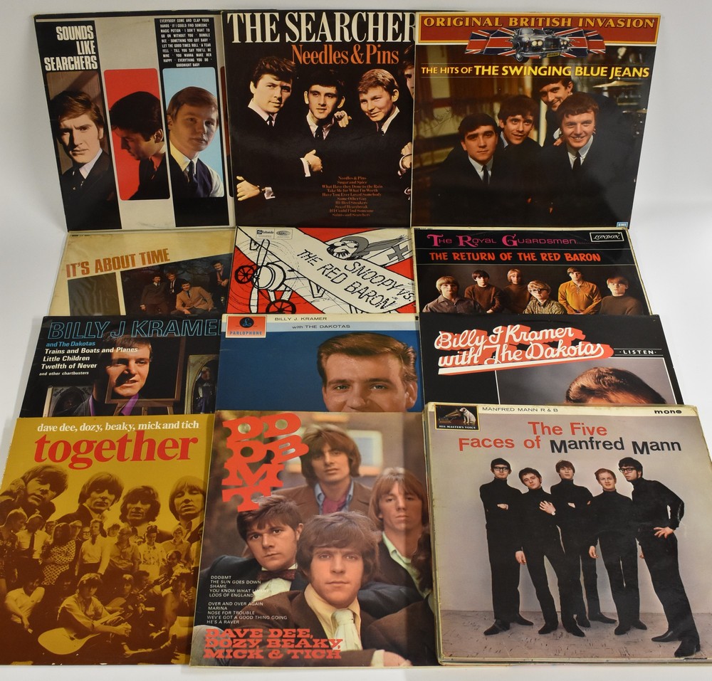 12" Vinyl LPs mainly 1960s British Beat and Pop, including The Searchers; Billy J.