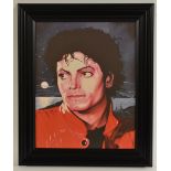 Ron Chadwick, after, 'Thriller', Michael Jackson Portrait, limited edition lithographic print, No.