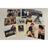 Autographed photographic images and others, popular male artists to include Ed Sheeran, Westlife CD,