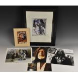 Star Wars - a multi-signed monochrome photograph, Harrison Ford, Mark Hamill, Carrie Fisher,