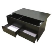 Redstone Black Coffee Table - Slide Top with Storage Inside and 2 Drawers RRP £59.99