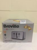 Breville Outline Polished 4 slice Toaster, Stainless Steal