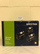 Bristan 1.5 Bar Twin Ended Shower Pump RRP £119.99