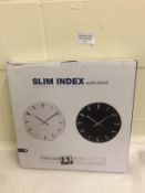 Slim Index Wall Clock