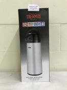 Thermos Insulated Glass Double Wall Pump Pot 2.5L