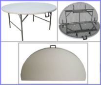 Folding Table 5ft Round Table Fold in Half RRP £89.99
