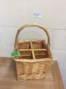 JVL Steamed Willow Wicker Gift Basket