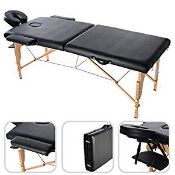 Todeco - Foldable Massage Table, Professional Therapy Table RRP £65.99