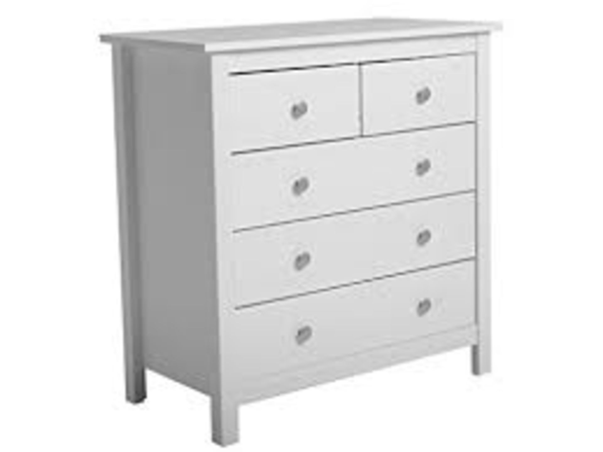 5 Drawer Chest - White RRP £94.99