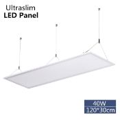 HOMEDEMO LED Panel 120x30cm Pendant Lamp Ultraslim Ceiling Lamp 40W