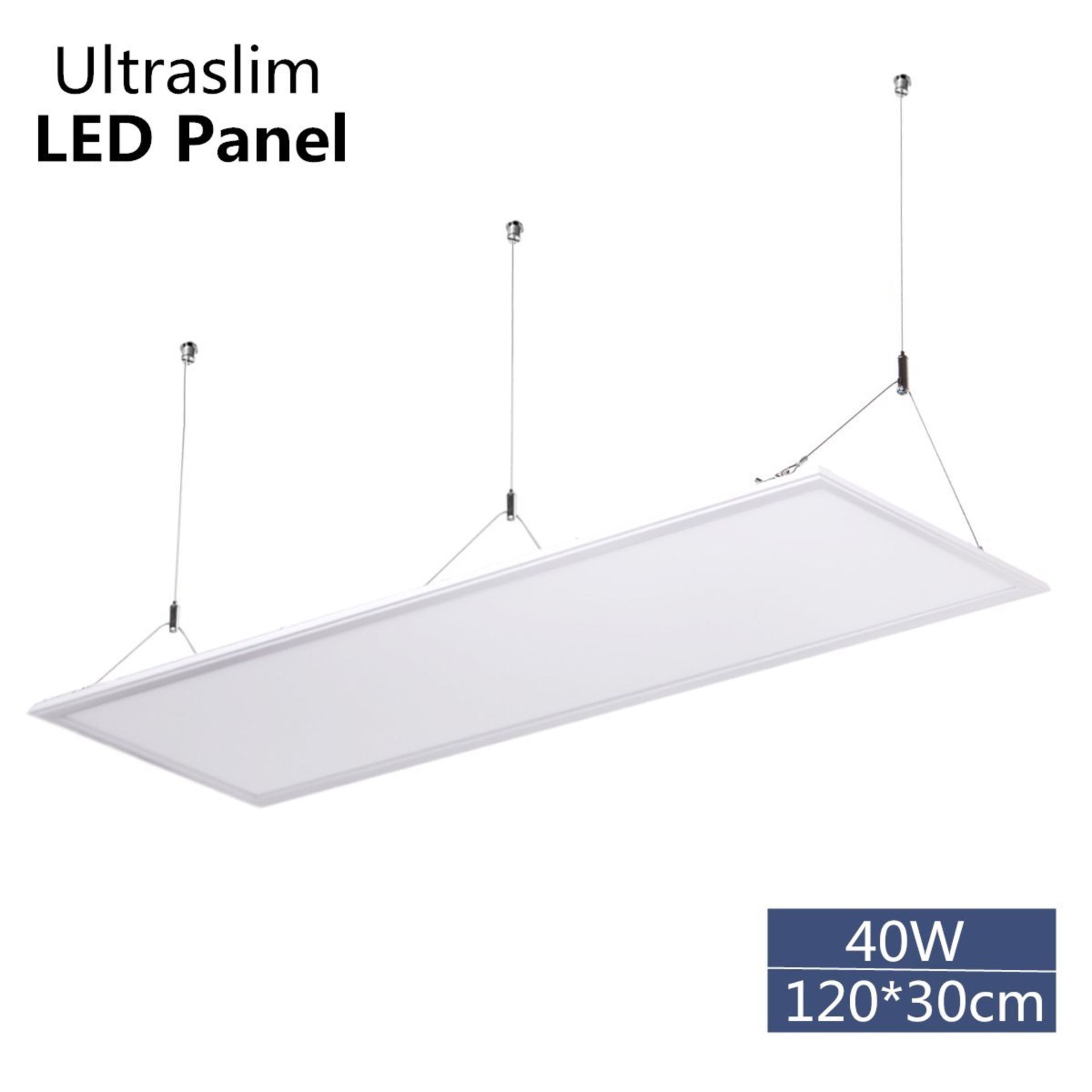 HOMEDEMO LED Panel 120x30cm Pendant Lamp Ultraslim Ceiling Lamp 40W